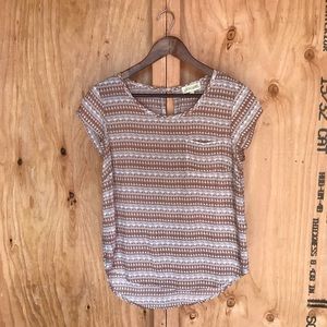 Anthropologie Women’s M Bohemian Print Blouse Lucy & Laurel